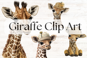 Cute Giraffe Clip Art