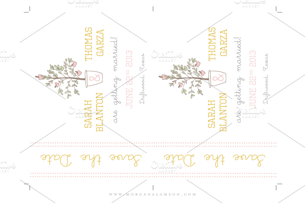 LoveTree Wedding Invitation Suite, an Invitation Template by MoLa (Photo 5 of 5)