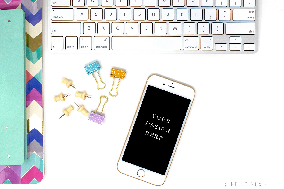 iPhone Mockup Styled Stock Photo, an iPhone Mockup by Hello Moxie