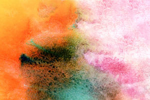 Abstract vibrant grunge watercolor, an Abstract Photo by Elena Vagengeim