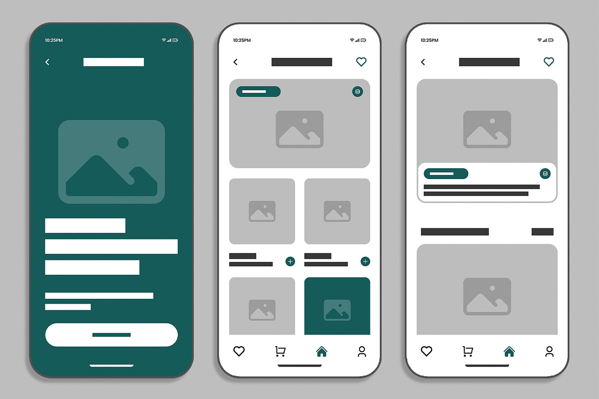 Modern Food Shop Mobile App UI Kit, a Social Media Template by MightyDesign (Photo 2 of 7)