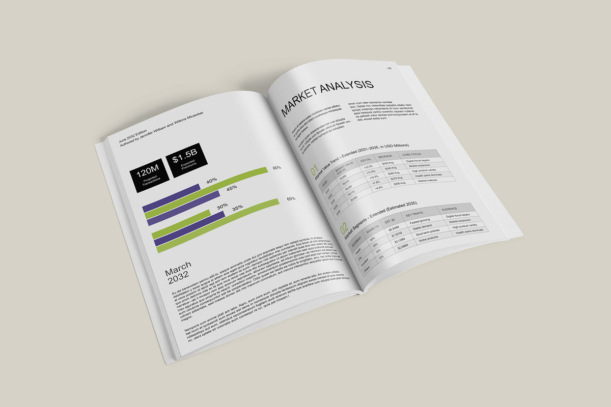 Annual Report Template, a Brochure Template by Creatiya Type (Photo 6 of 6)