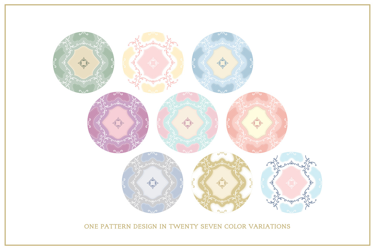 Cottagecore Pattern 16 Royal Tiles, a Pattern Graphic by Euonia Meraki (Photo 6 of 20)