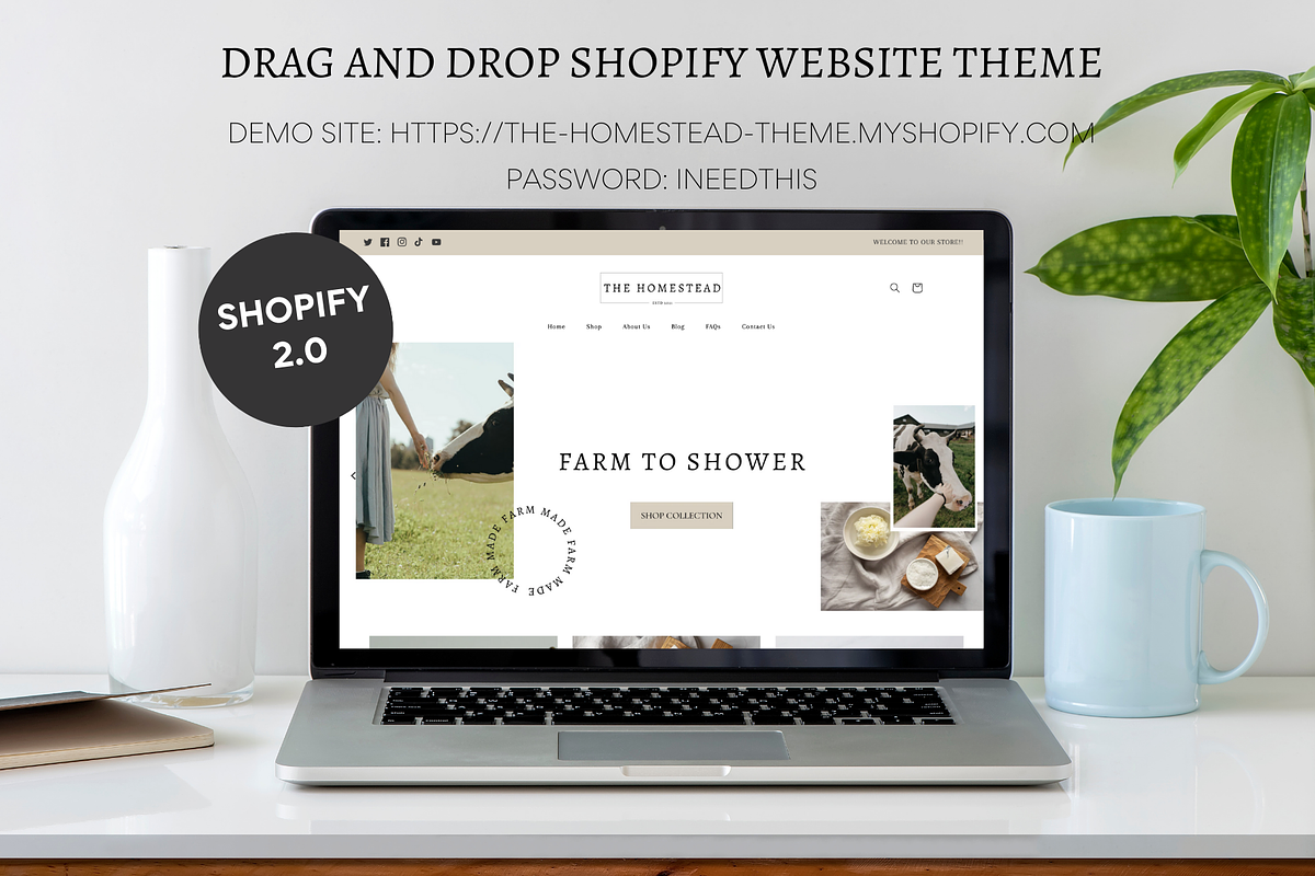 Shopify Theme Bundle | The Homestead, a Templates & Theme by Easy Website Themes (Photo 2 of 10)
