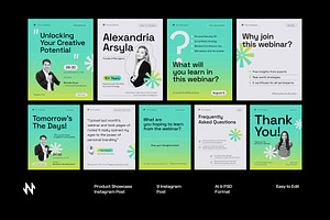Webinar Instagram Post, a Social Media Template by Neermana