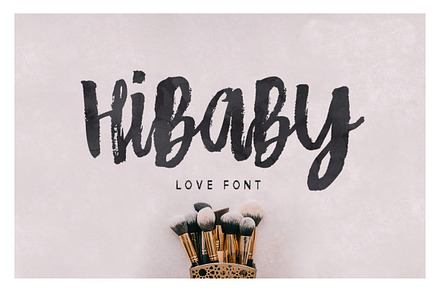 Hibaby Love Font, a Script Font by Dhan Studio