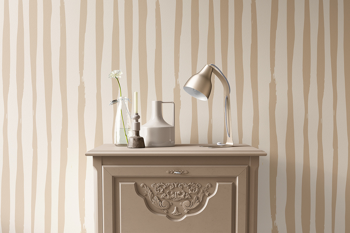 Painted Beige Stripes, a Pattern Graphic by MalyskaStudio (Photo 4 of 8)