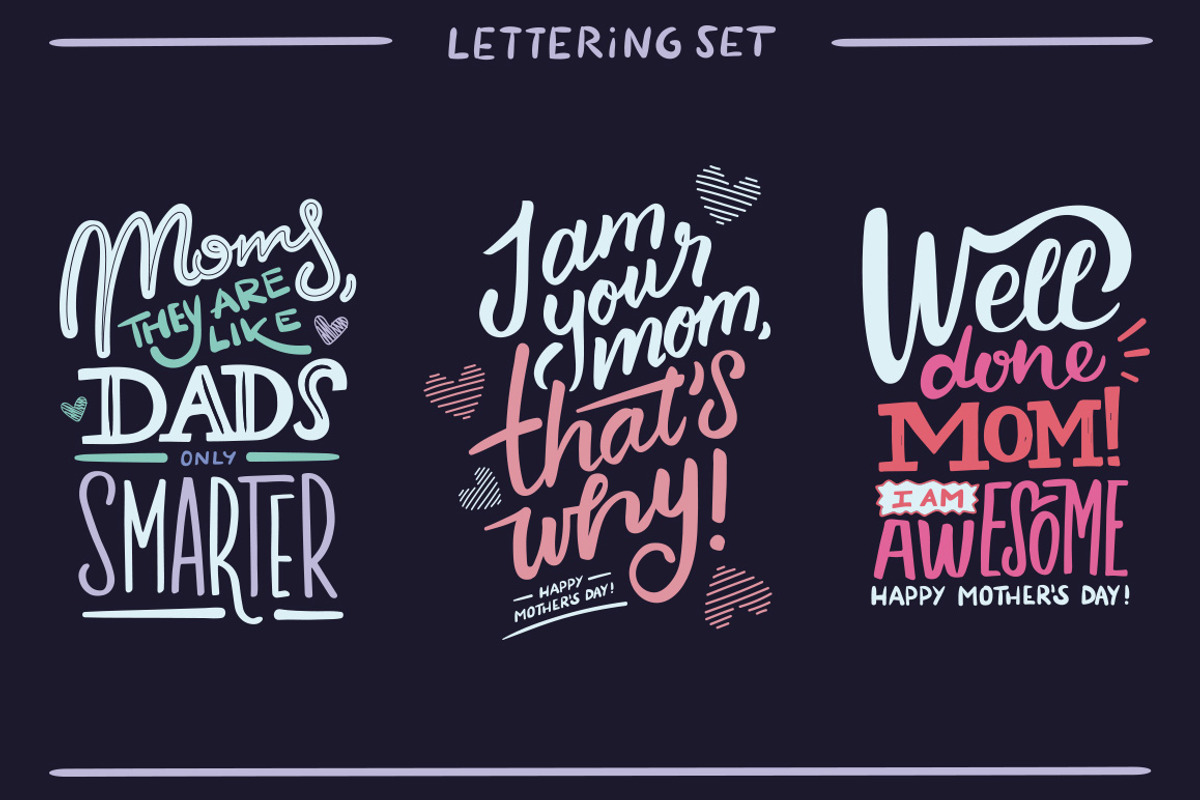 Mom's quotes | Hand drawn set, a Graphic by Alexandra Deus (Photo 4 of 6)
