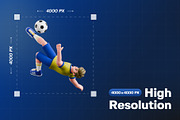 Football Player 3D Character Pack, a Characters & Person 3D Model by Haps Space (Thumbnail 2 of 4)