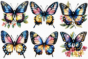 Watercolor butterflies clipart, an Illustration by Craft Nest (Thumbnail 3 of 11)