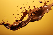 Chocolate splash. 51 images, a Food Illustration by Handmadefont (Thumbnail 8 of 12)