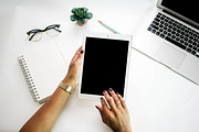 Black Woman Hands with iPad, a Business Photo by HUNCreative (Thumbnail 1 of 2)