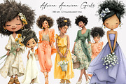 African American Girls Clipart, an Illustration by Designworld (Thumbnail 1 of 5)