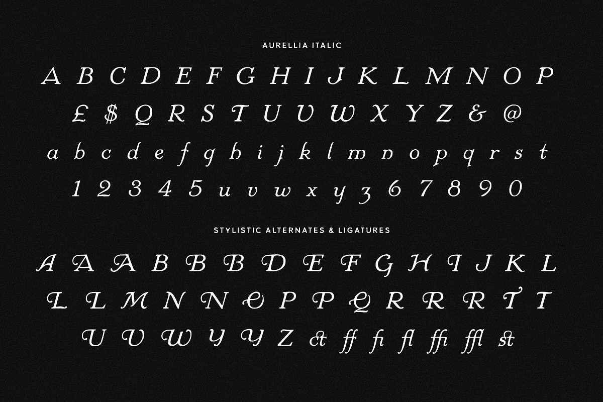 Aurellia - A Vintage Display Font, a Script Font by Tom Chalky (Photo 5 of 7)