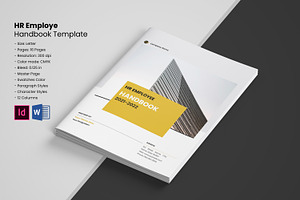 HR / Employee Handbook Template, a Brochure Template by Template Shop