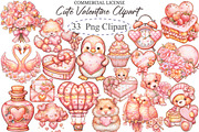 Cute Valentine Clipart, an Illustration by designcity5 (Thumbnail 1 of 5)