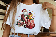 Faux Embroidery Santa with Sack of G, an Illustration by CrexoraLab (Thumbnail 2 of 4)