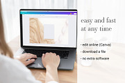 Card Mockup 5x7 Online Edit Canva, a Product Mockup by PawMockups 2 (Thumbnail 3 of 8)