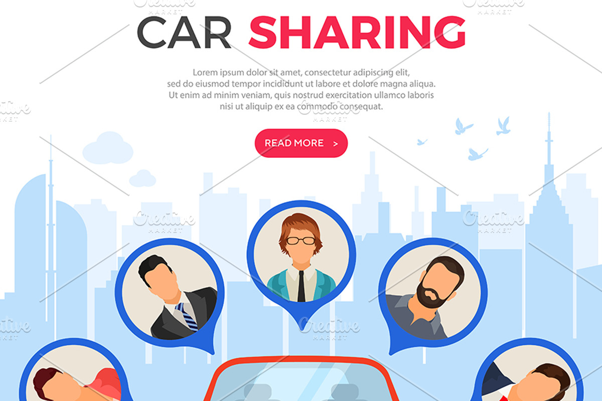 Car Sharing Service Concepts, a Person Illustration by TAlex (Photo 4 of 6)