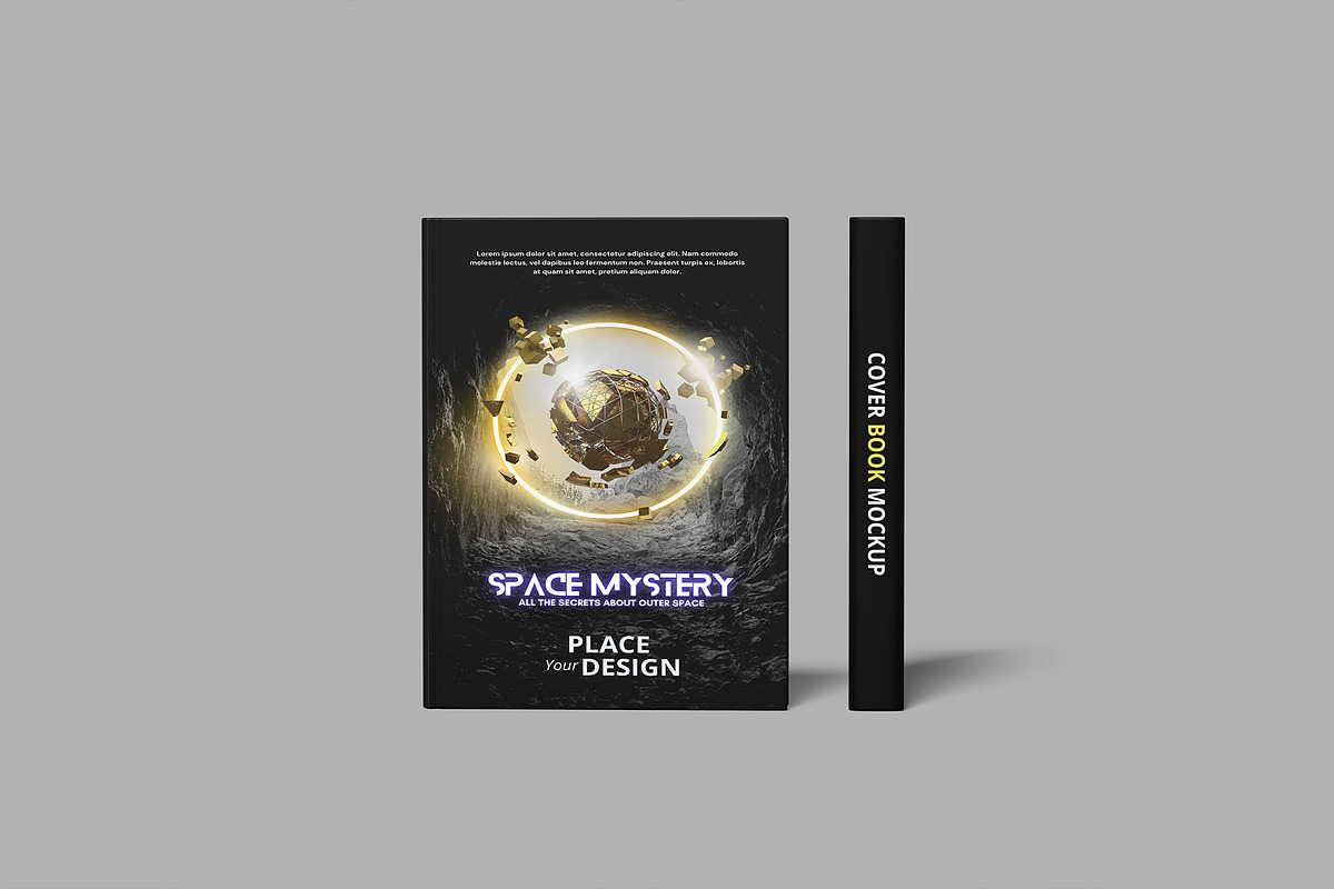 Realistic Premium Cover Book Mockup, a Books & Magazine Mockup by lamorastudio (Photo 3 of 11)