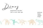 Dinosaurs Illustrations And Patterns, a Graphic by kh_cat (Thumbnail 13 of 14)