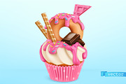 Cake, cupcakes, donuts, vector icons, an Icon by Allevinatis Studio (Thumbnail 4 of 9)