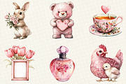 Pink Mother's Day Clipart, an Illustration by OK Design (Thumbnail 4 of 5)