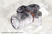 Tech Sketch Art Photoshop Mock-ups, an Action Add-On by SlideSalad (Thumbnail 26 of 27)