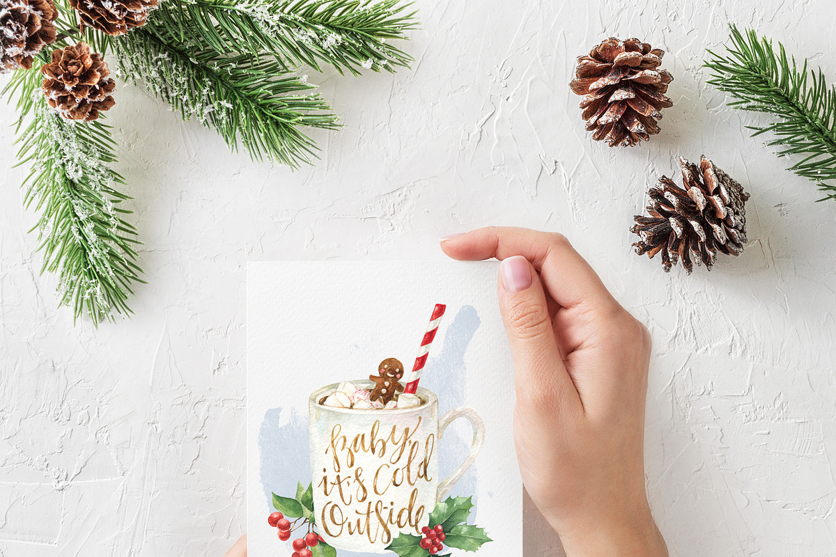 Christmas Florals&Birds, an Illustration by PS_patterns (Photo 5 of 5)