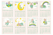 Baby Bear Calendar 2015, an Illustration by Anna Studio (Thumbnail 2 of 2)