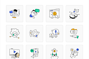 Advertising Animated Icons, an Outline Icon by Vectors Market (Thumbnail 6 of 8)