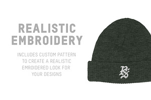 Champion CS4003 Cuffed Beanie Mockup