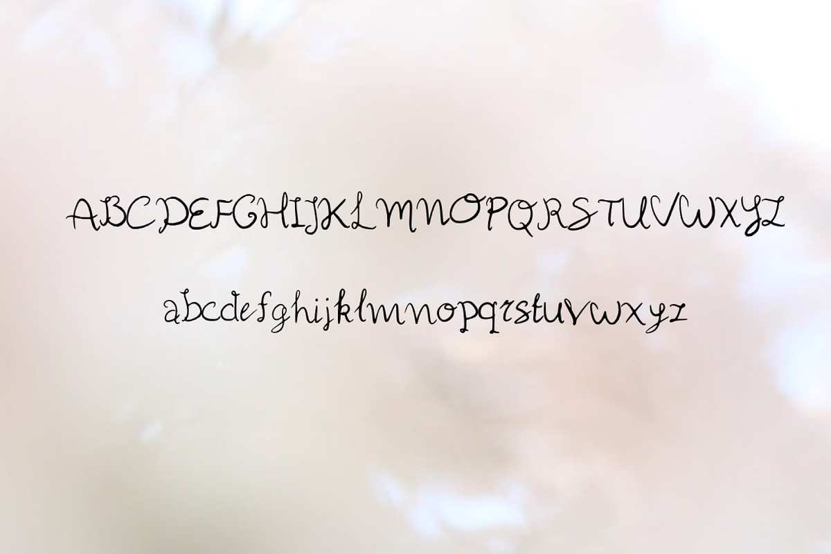 Semono Handwritten Script Font preview 2