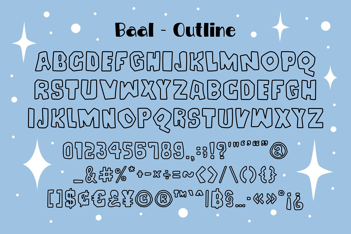 Baal OTF, a Symbol Font by DREAMs Soul G. (Photo 6 of 7)