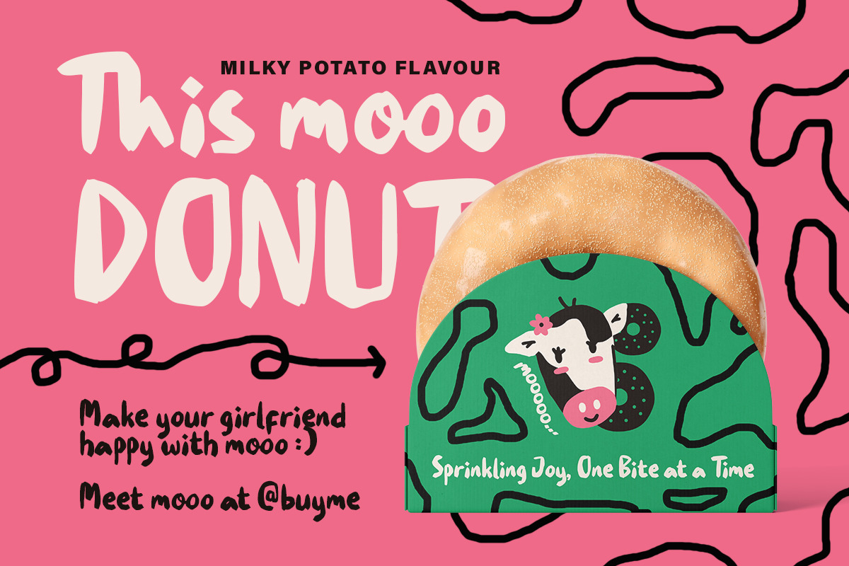 Moo Farm With Cute Illustration, a Handwritten Font by Sloulyfe (Photo 4 of 9)