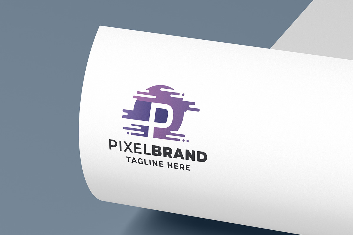 Pixel Brand Letter P Pro Logo Templa, a Branding & Logo Template by Design_Planet (Photo 3 of 4)