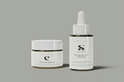Cosmetic Cream Jar & Dropper Mockup, a Packaging Mockup by zpackcreative (Thumbnail 5 of 5)