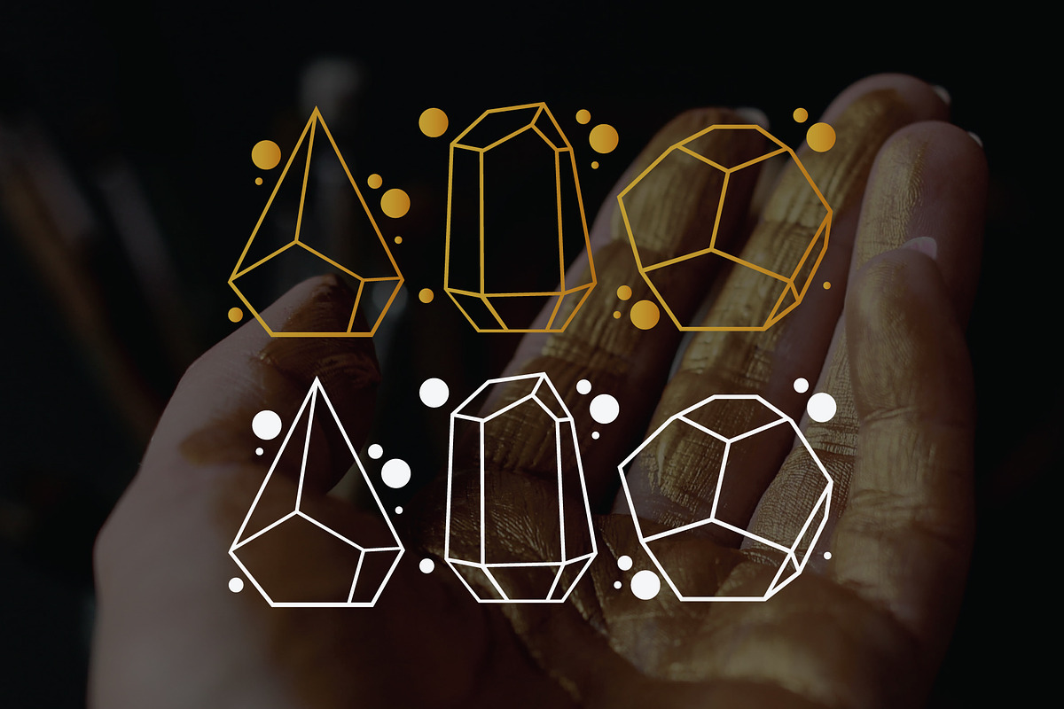 Jewelry Stones Logos and Patterns, a Branding & Logo Template by Design Crafts (Photo 7 of 11)
