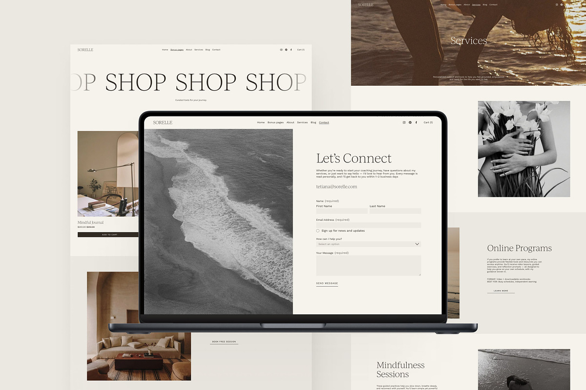 Squarespace Template Coach Website, a Squarespace Template by The Soft Voice (Photo 8 of 8)