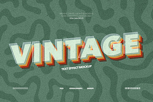 Vintage Text Effect, a Layer Style Add-On by Milka