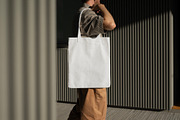 Tote Bag Mockup Urban Style, a Merchandise Mockup by eezo (Thumbnail 4 of 4)