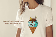 Kawaii Desserts Clipart, a Food Illustration by Milla_Zelenyuk_art (Thumbnail 3 of 3)