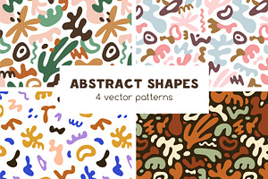 Abstract shapes seamless patterns, a Pattern Graphic by Good Studio