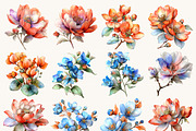 Whimsical Spring Flower Clipart, an Object Illustration by Design Scotch (Thumbnail 2 of 9)