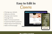 Olive Green Wedding Website, a Landing Page Template by Everyday Perfection (Thumbnail 5 of 10)