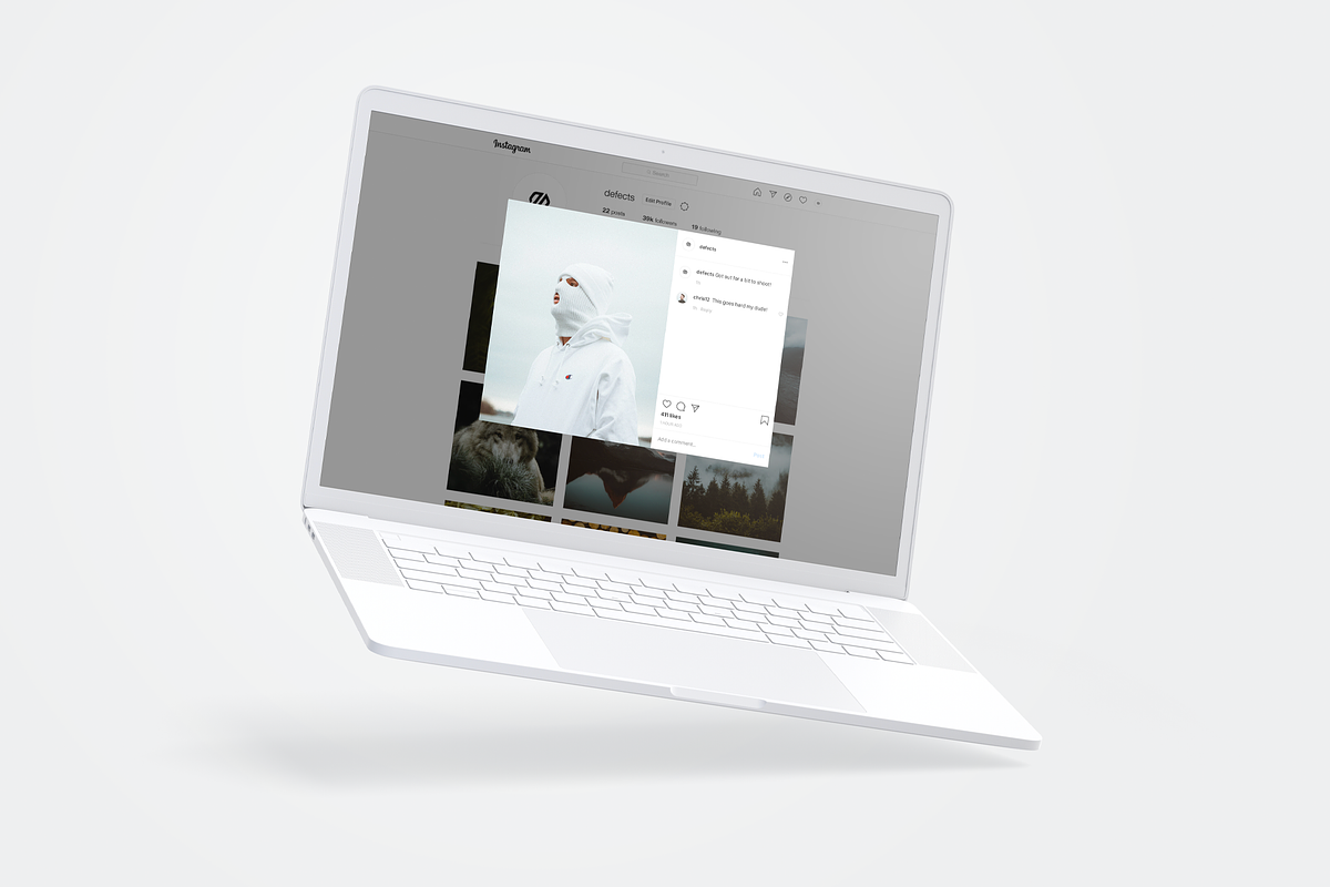 Instagram Web Mockup, a Social Media Template by Defects (Photo 3 of 3)