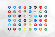Round Social Media Icons, an Icon by Medialoot (Thumbnail 2 of 5)