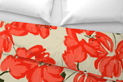 Red big blooms garden flowers, a Pattern Graphic by Nocito Design (Thumbnail 3 of 5)