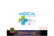 Health Care Logo Design Template, a Branding & Logo Template by YUDesignStore (Thumbnail 1 of 6)