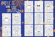 Halloween Coloring Book, a Seasonal Illustration by Line Store (Thumbnail 2 of 4)